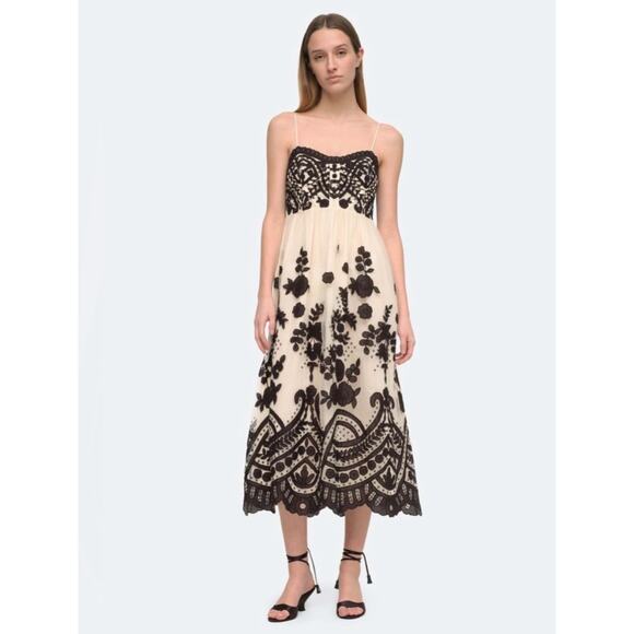 Sea New York Dresses & Skirts - Sea New York Joelle Applique Slip Dress in Off White 6